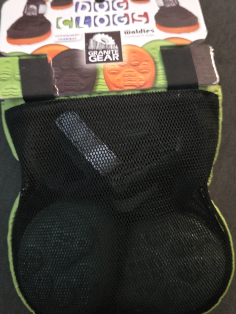 Granite Gear Dog Clogs Size Large - Black and Green